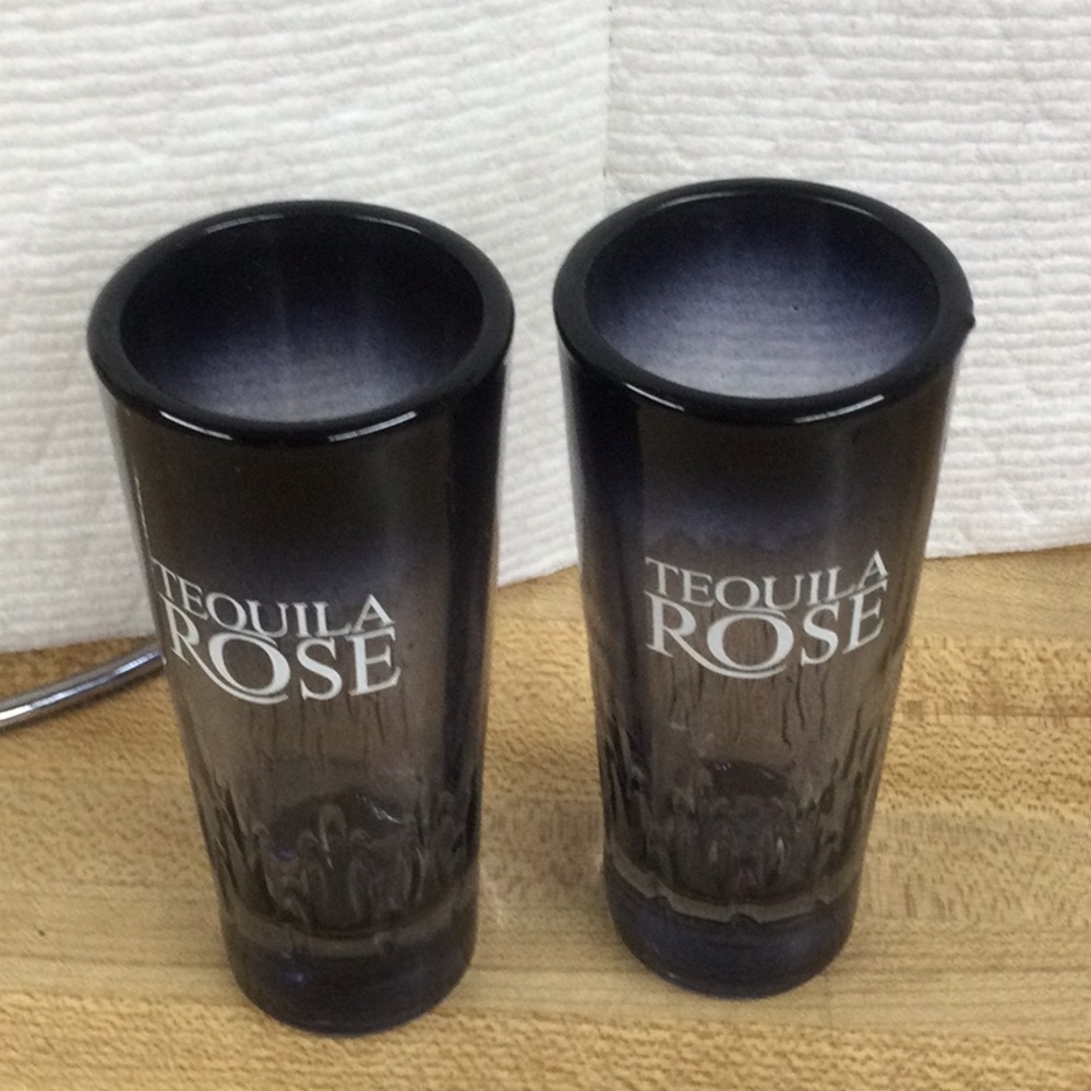 New 2 Tequila Rose Tall Shot Glasses